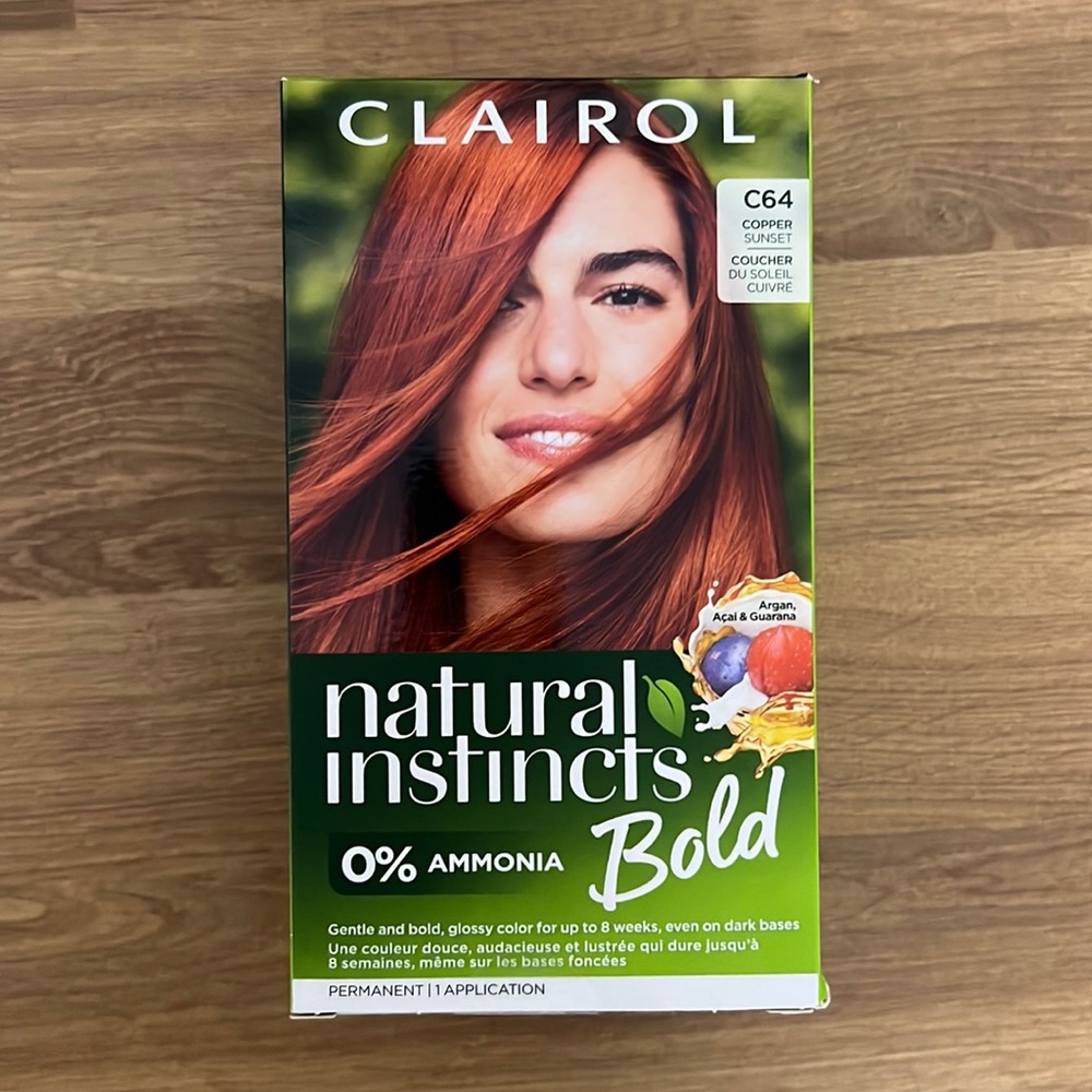 Clairol naturals instincts bold 0% Ammonia C64